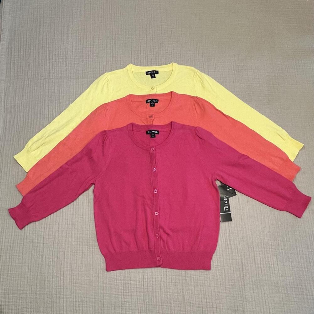 BUNDLE** George Girls 100% cotton cardigans